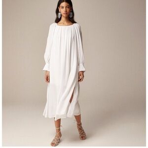 J.Crew Collection NWT sheer Maxi dress Viscose szL season 24